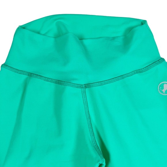 ABS2B Booty Pum Pum Ruched Bum Scrunch Cropped Fitness Leggings Mint Green, S - Picture 2 of 8